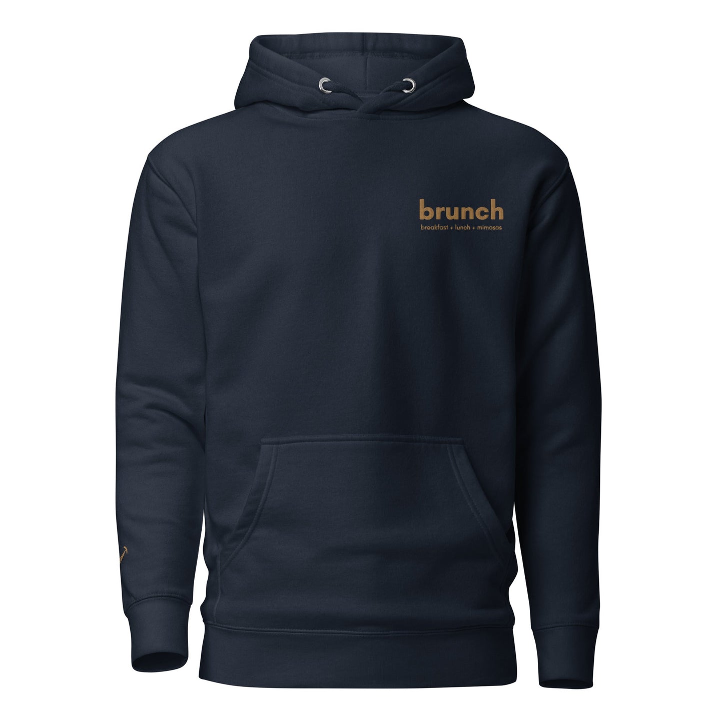 Breakfast Lunch Mimosas Embroidered Unisex Hoodie - chucklecouture co.