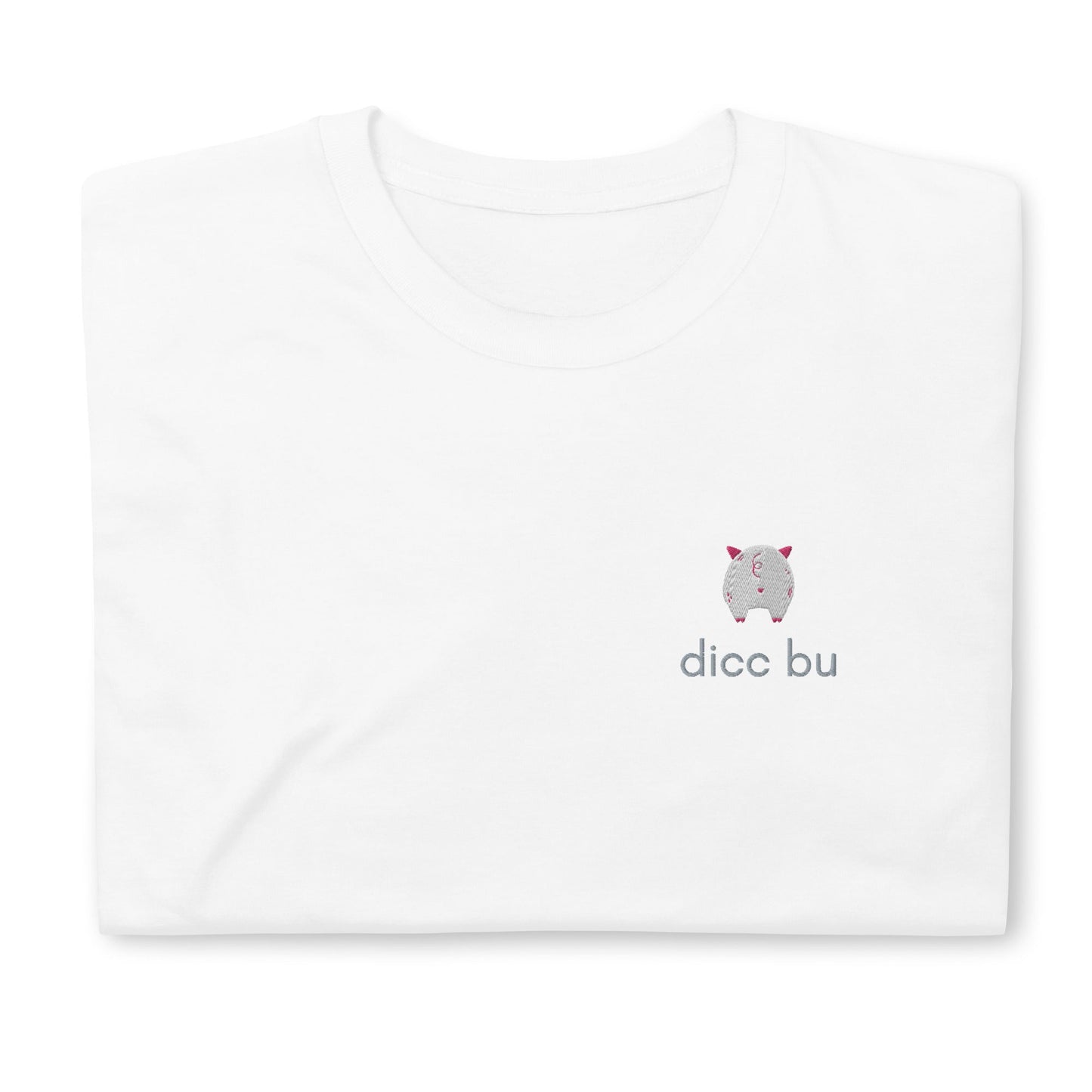 Dicc Bu Embroidered Short-Sleeve Unisex T-Shirt / - chucklecouture co.