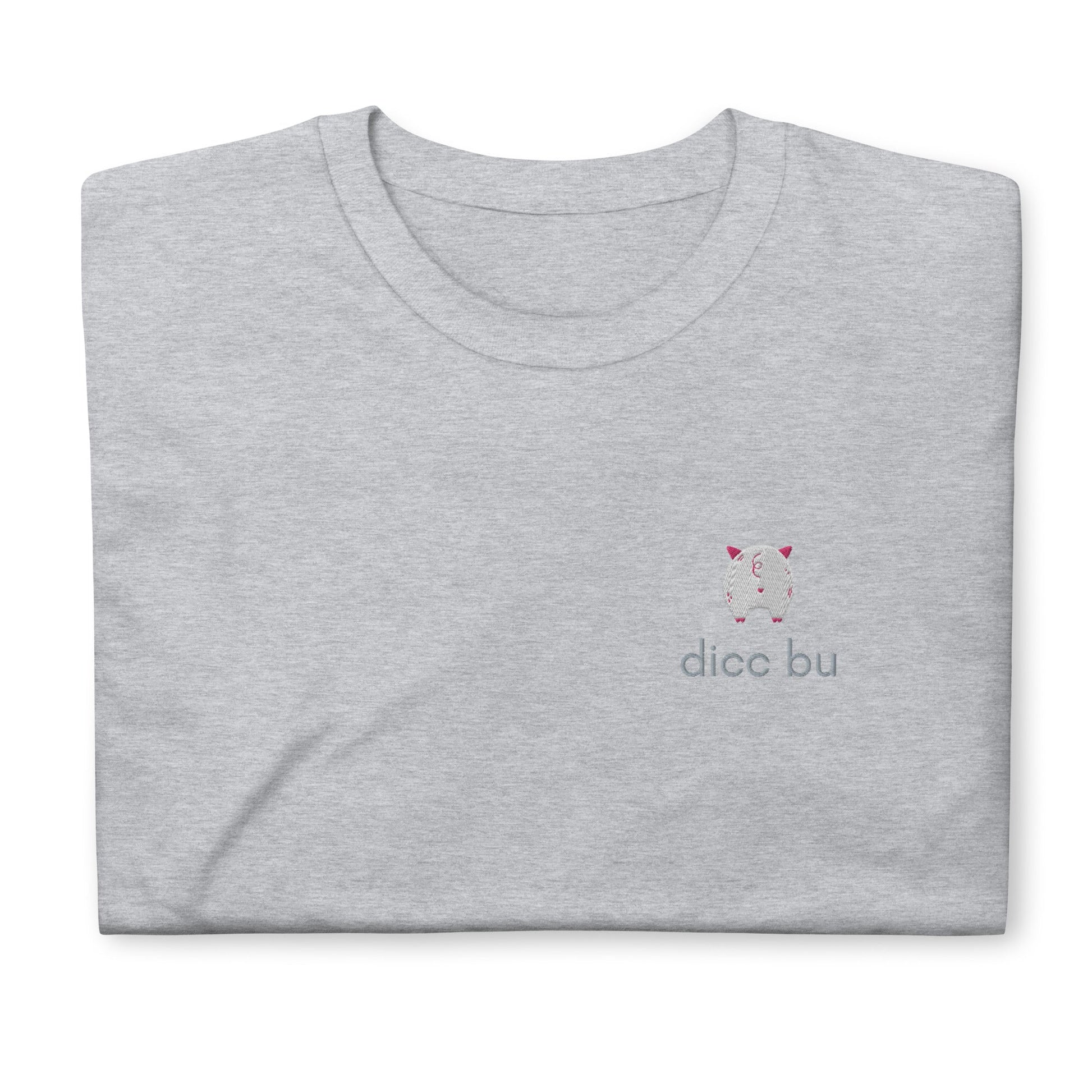 Dicc Bu Embroidered Short-Sleeve Unisex T-Shirt / - chucklecouture co.