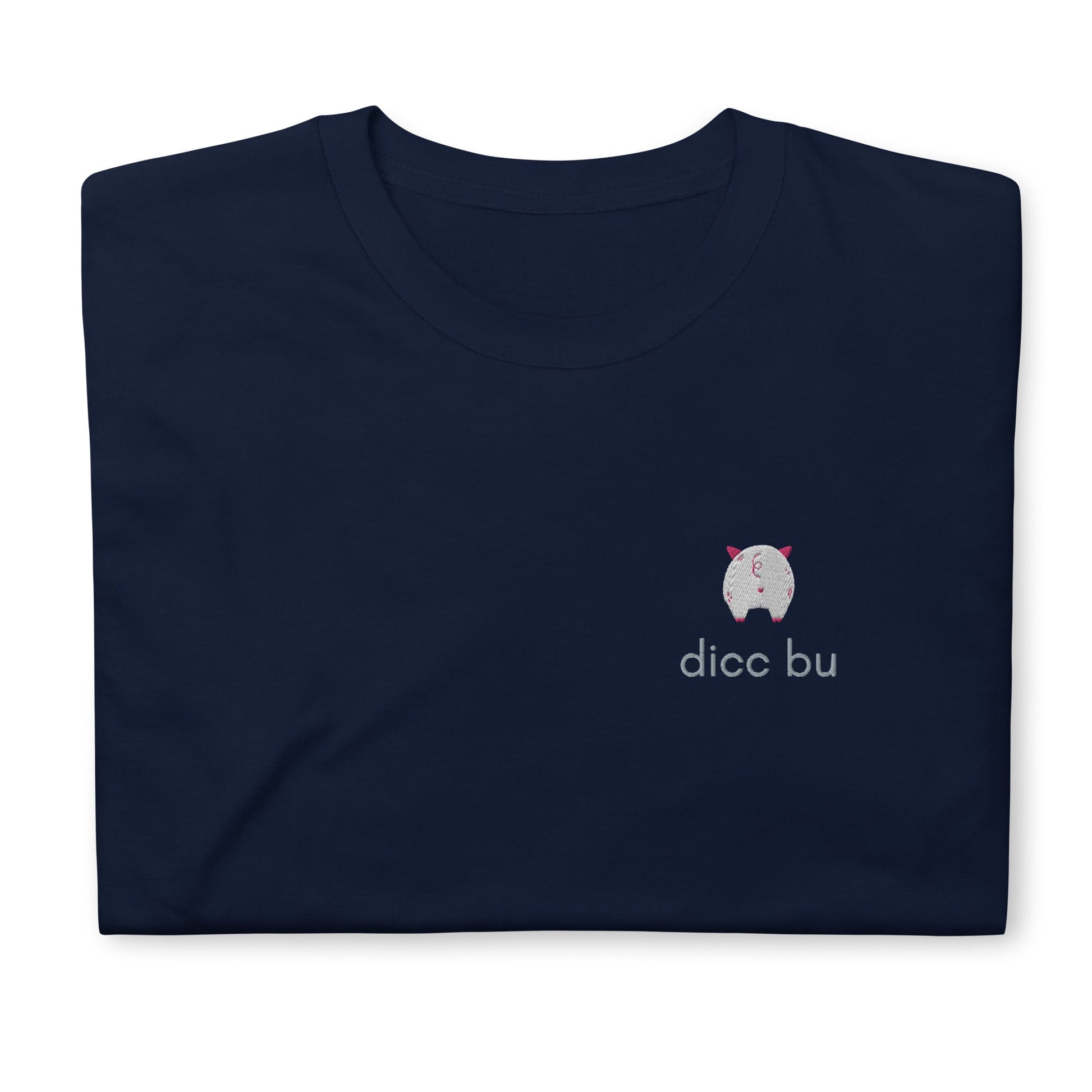 Dicc Bu Embroidered Short-Sleeve Unisex T-Shirt / - chucklecouture co.