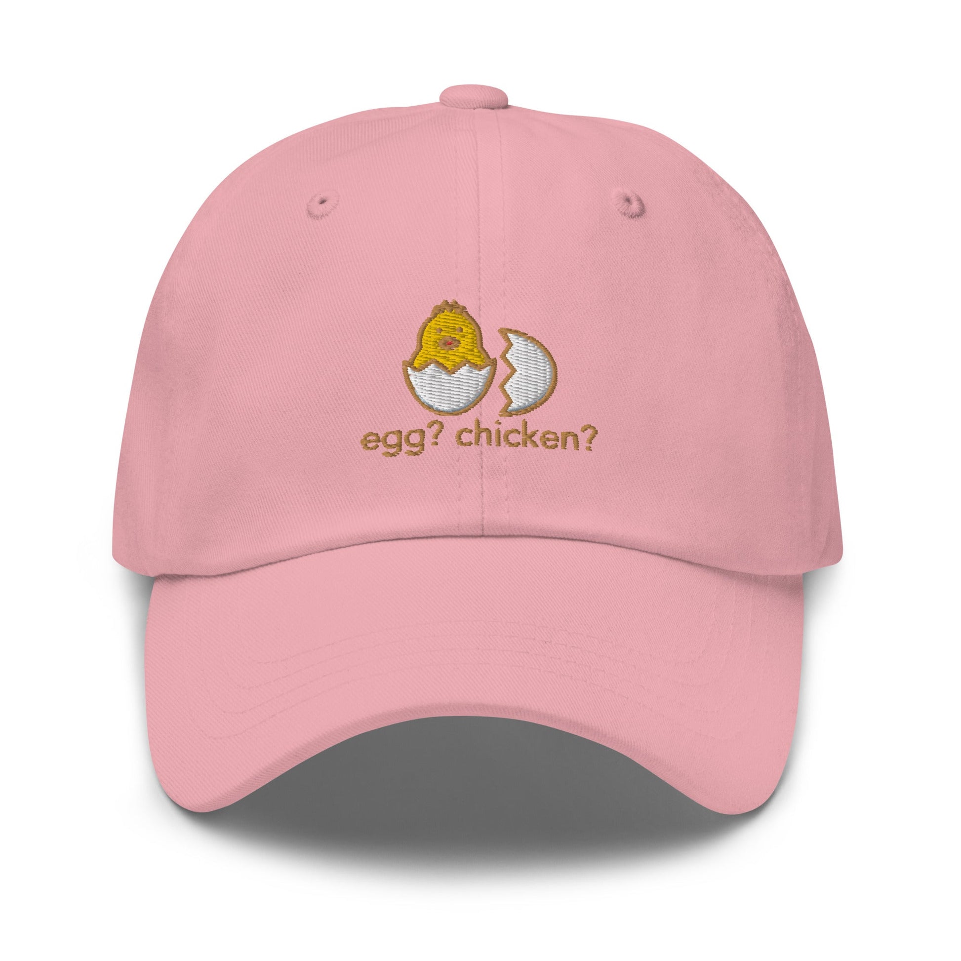 Egg Or Chicken Embroidered Classic Hat - chucklecouture co.