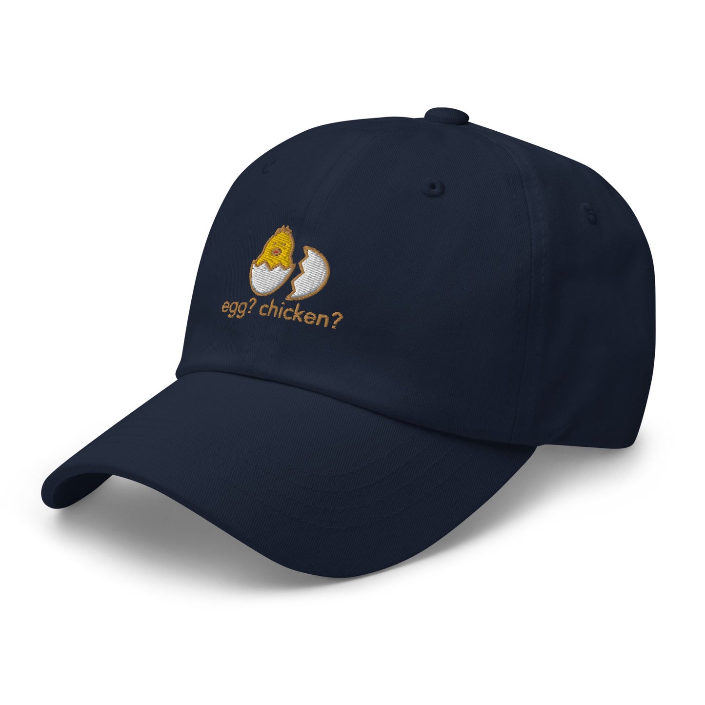 Egg Or Chicken Embroidered Classic Hat - chucklecouture co.