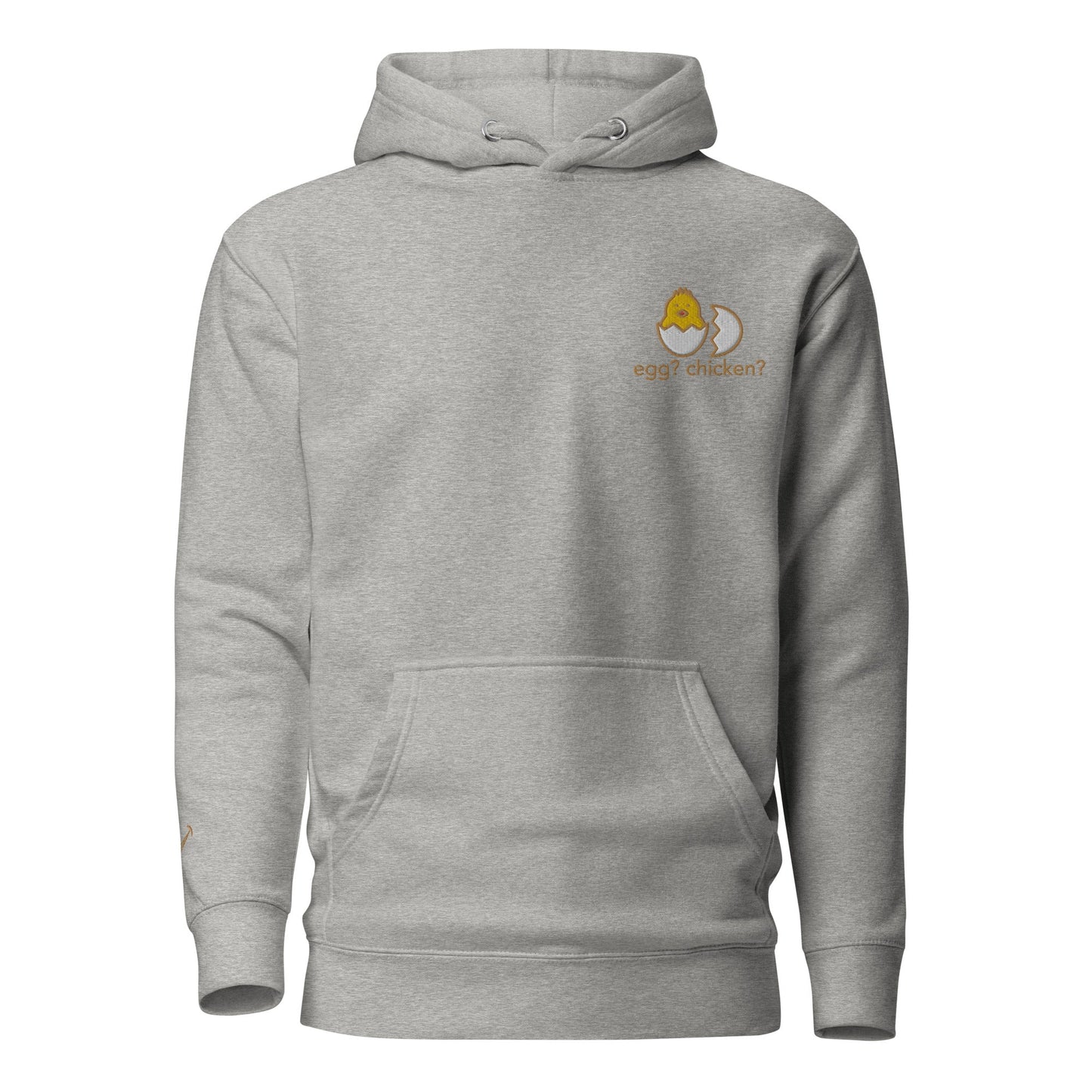 Egg Or Chicken Embroidered Unisex Hoodie - chucklecouture co.