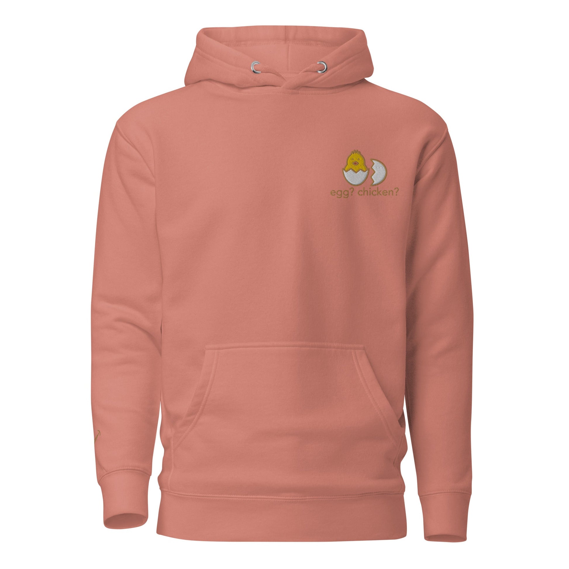 Egg Or Chicken Embroidered Unisex Hoodie - chucklecouture co.