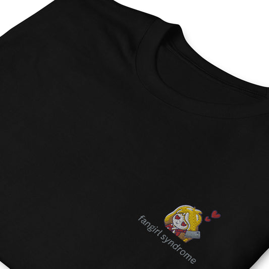 Fan Girl Syndrome Embroidered Short-Sleeve Unisex T-Shirt - chucklecouture co.