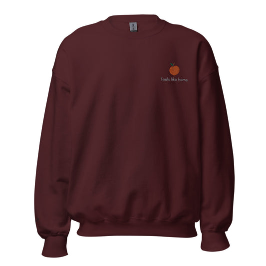 Feels Like Home Embroidered Unisex Sweatshirt - chucklecouture co.