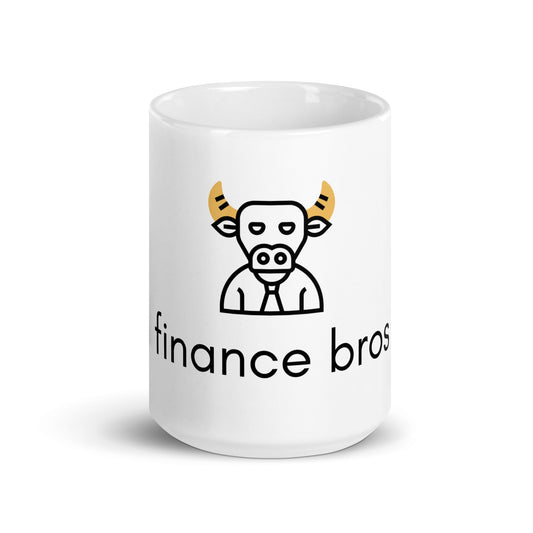 Finance Bros White glossy mug - chucklecouture co.