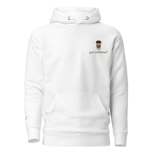 Got Caffein Embroidered Unisex Hoodie - chucklecouture co.