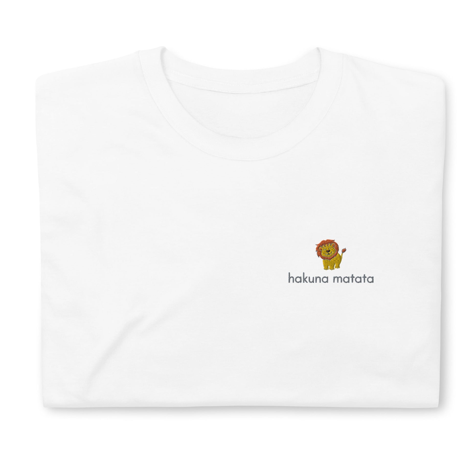 Hakuna Matata Embroidered Short-Sleeve Unisex T-Shirt - chucklecouture co.