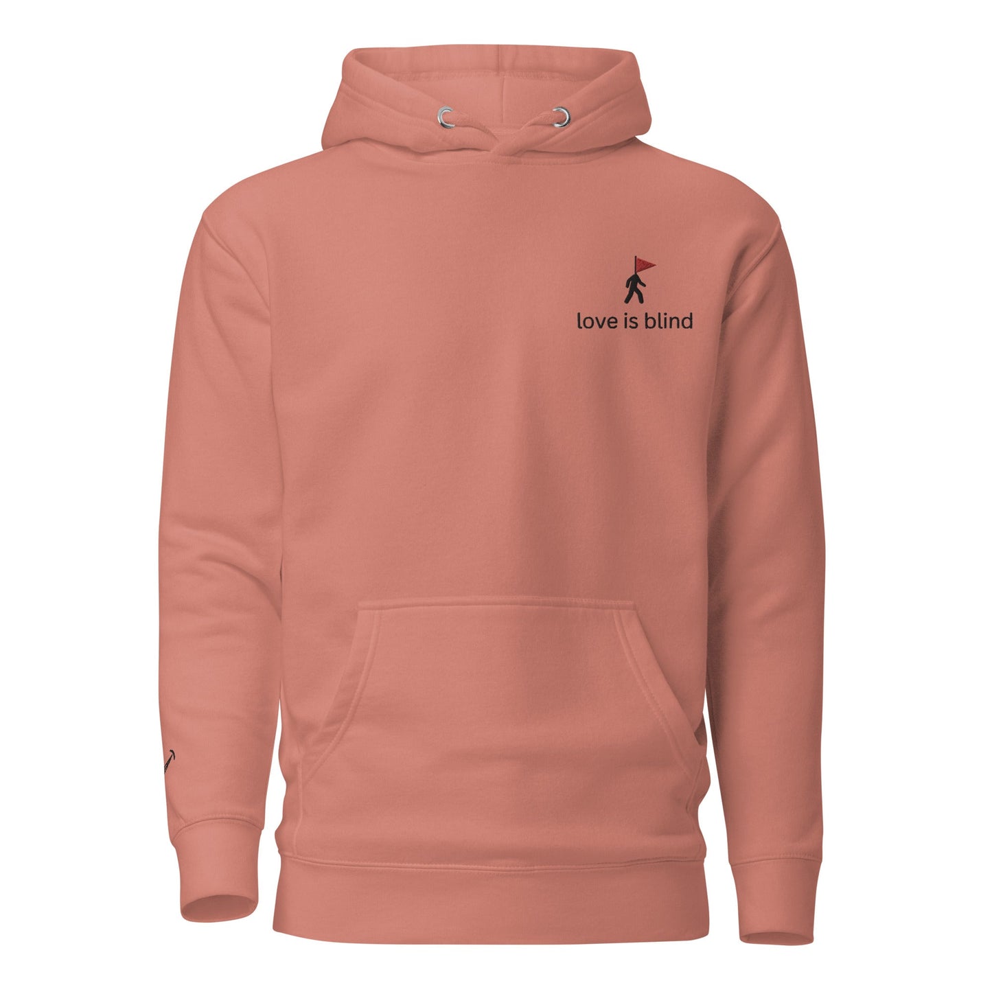 Love Is Blind Embroidered Unisex Hoodie - chucklecouture co.