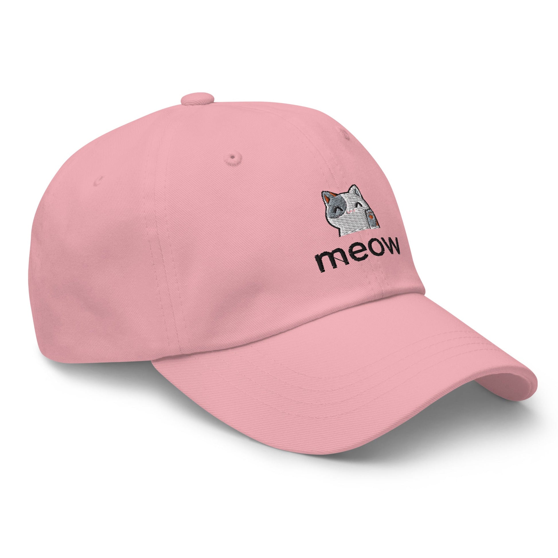 Meow Embroidered Classic Hat - chucklecouture co.