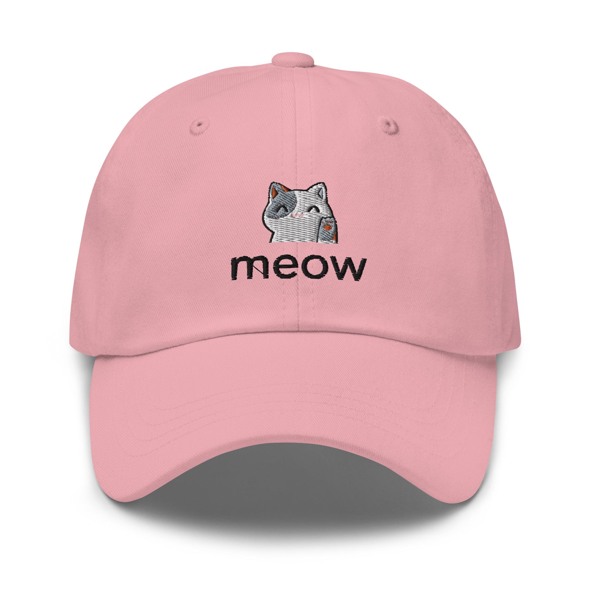 Meow Embroidered Classic Hat - chucklecouture co.