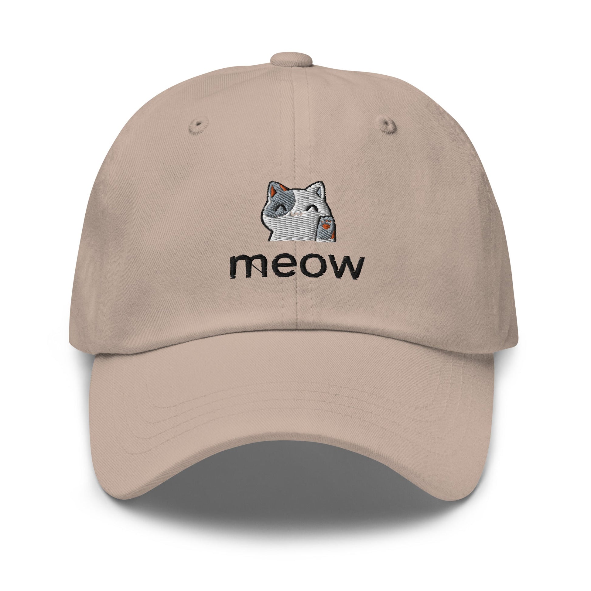 Meow Embroidered Classic Hat - chucklecouture co.