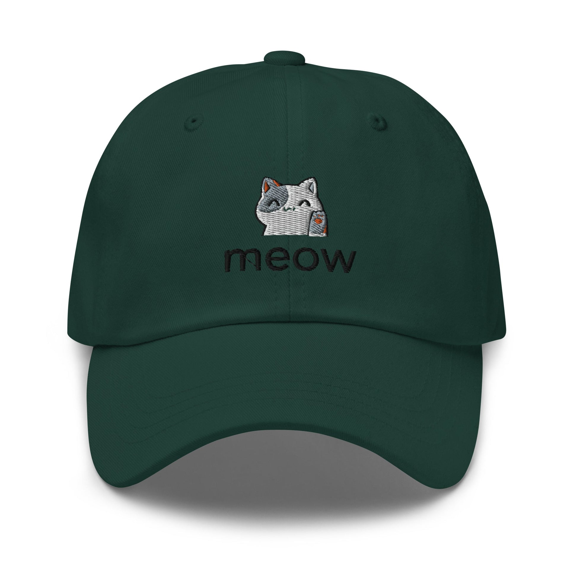 Meow Embroidered Classic Hat - chucklecouture co.