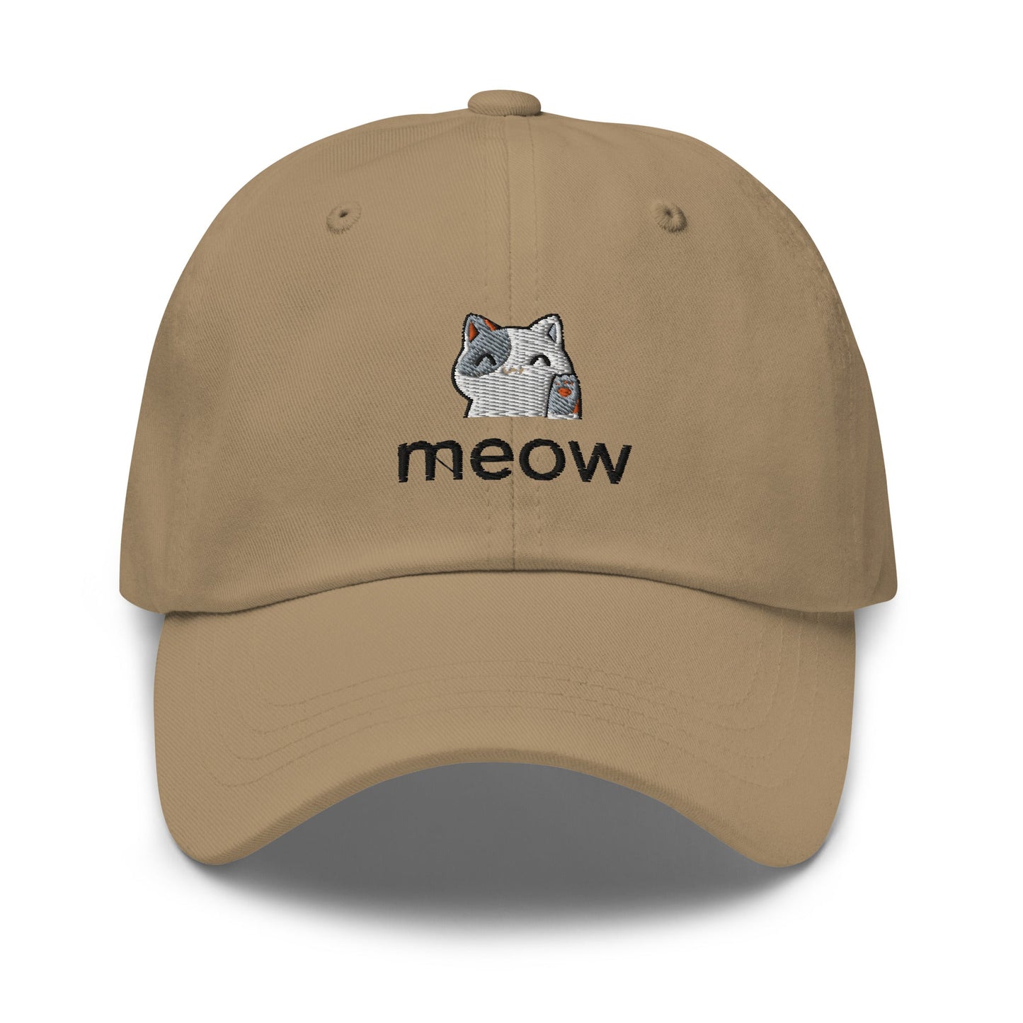 Meow Embroidered Classic Hat - chucklecouture co.