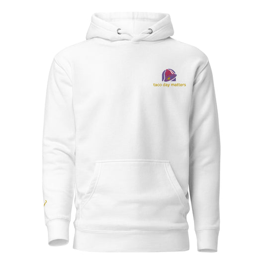 Taco Day Matters Embroidered Unisex Hoodie - chucklecouture co.