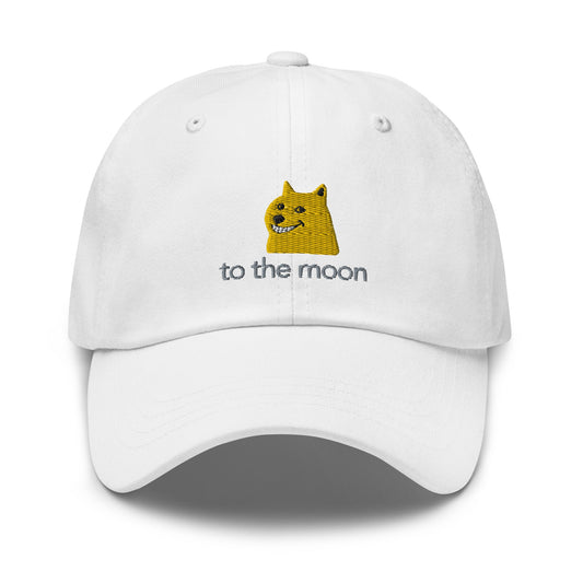 To The Moon Embroidered Classic Hat - chucklecouture co.