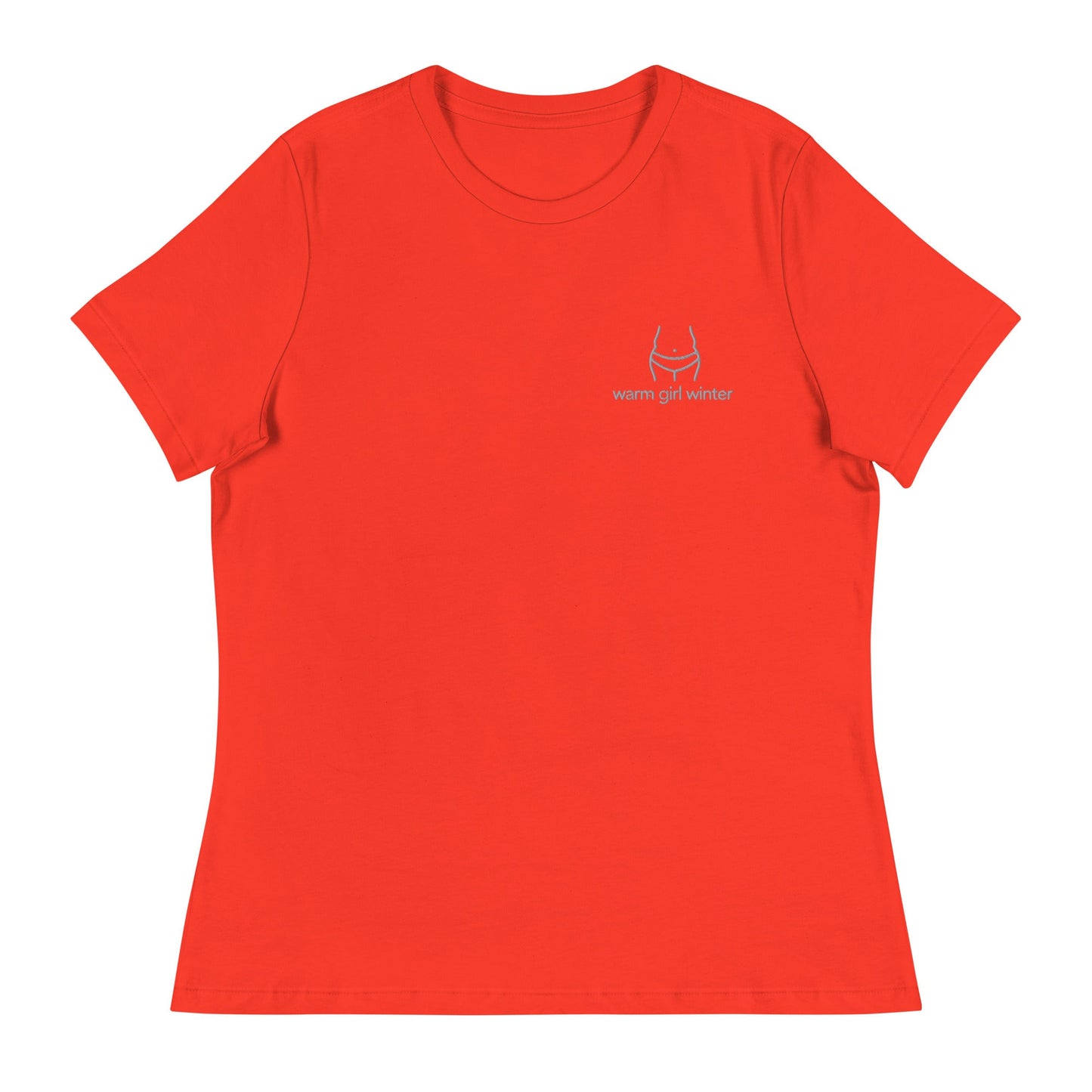 Warm Body Winter Embroidered Women's Relaxed T-Shirt - chucklecouture co.