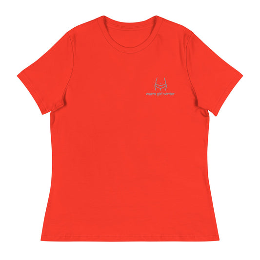 Warm Body Winter Embroidered Women's Relaxed T-Shirt - chucklecouture co.