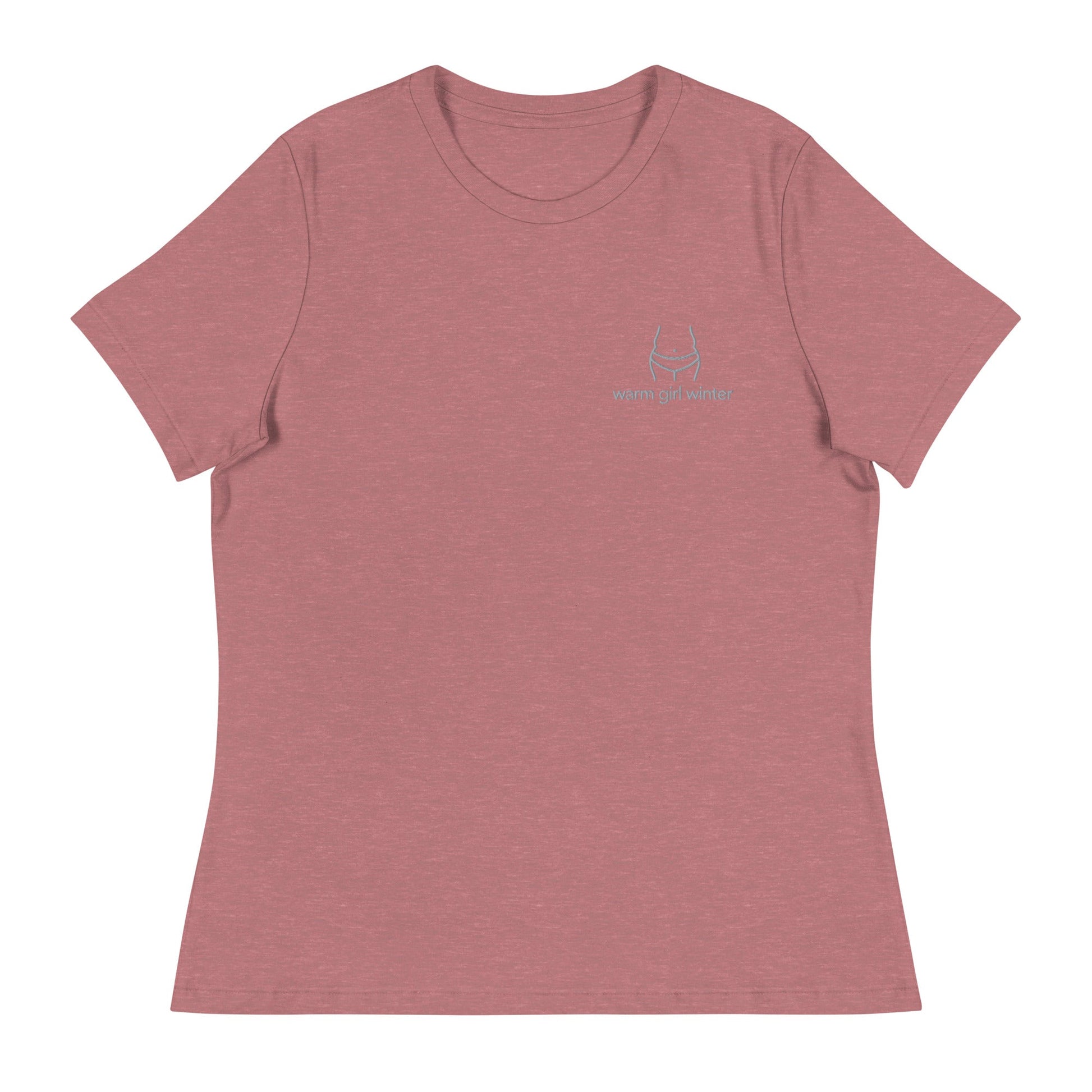 Warm Body Winter Embroidered Women's Relaxed T-Shirt - chucklecouture co.